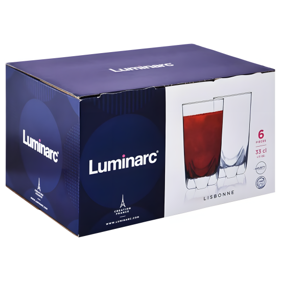 Glass Cup Set - 6 Pcs